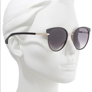 KATE SPADE JANALEE/ S CAT EYE SUNGLASSES - BLACK